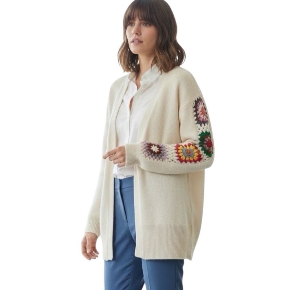 Unbranded Small/Medium Granny Squares Crochet Cardigan Boho Grandma Trendy